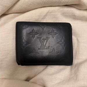 Louis Vuitton black leather wallet